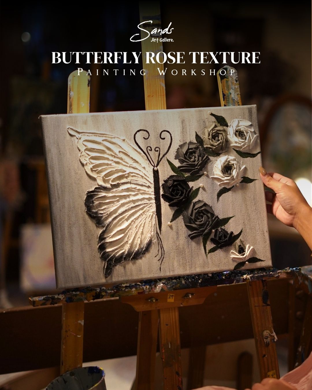 Butterfly Rose texture - Painting Workshop