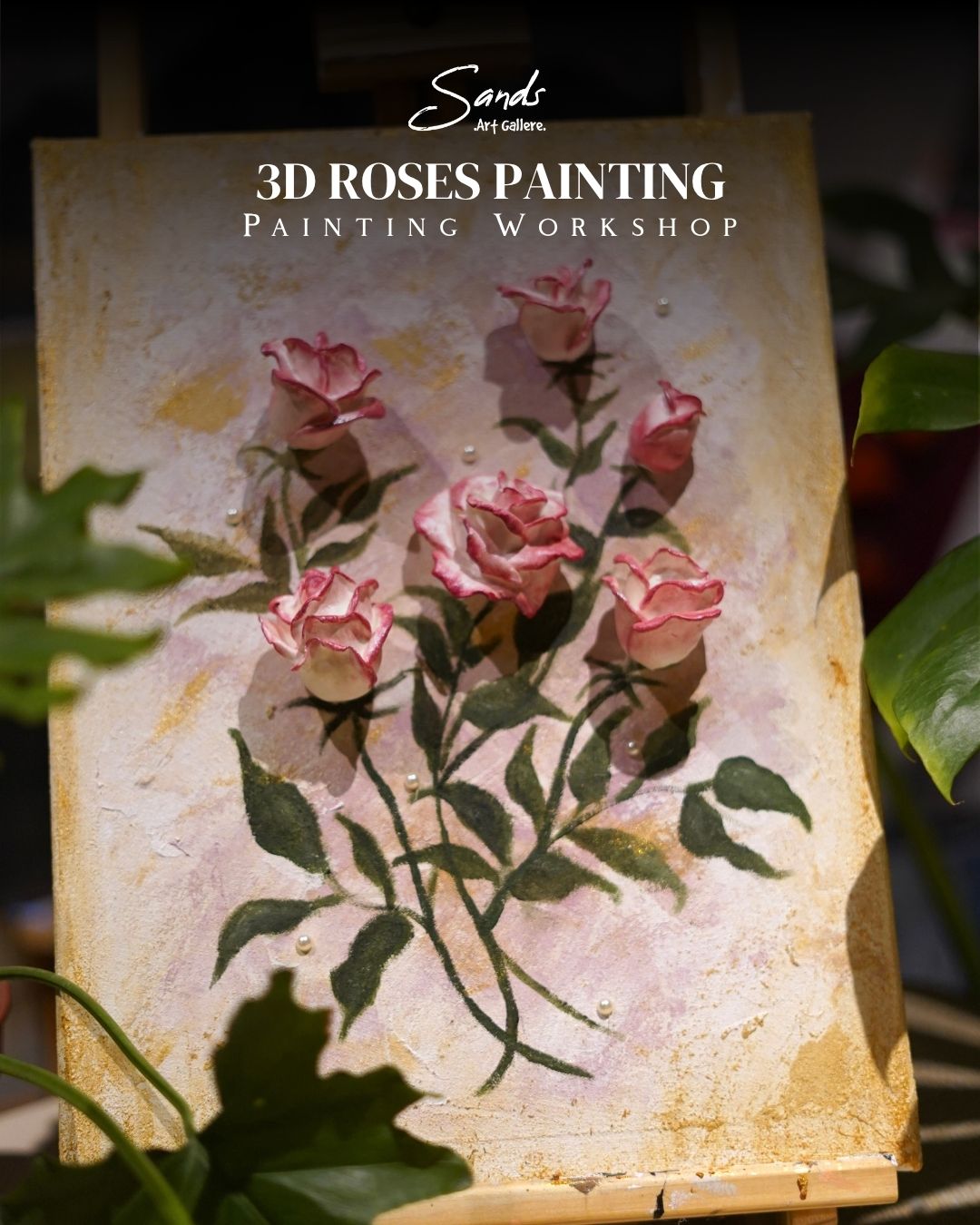 3D Roses Painting - Painting Workshop