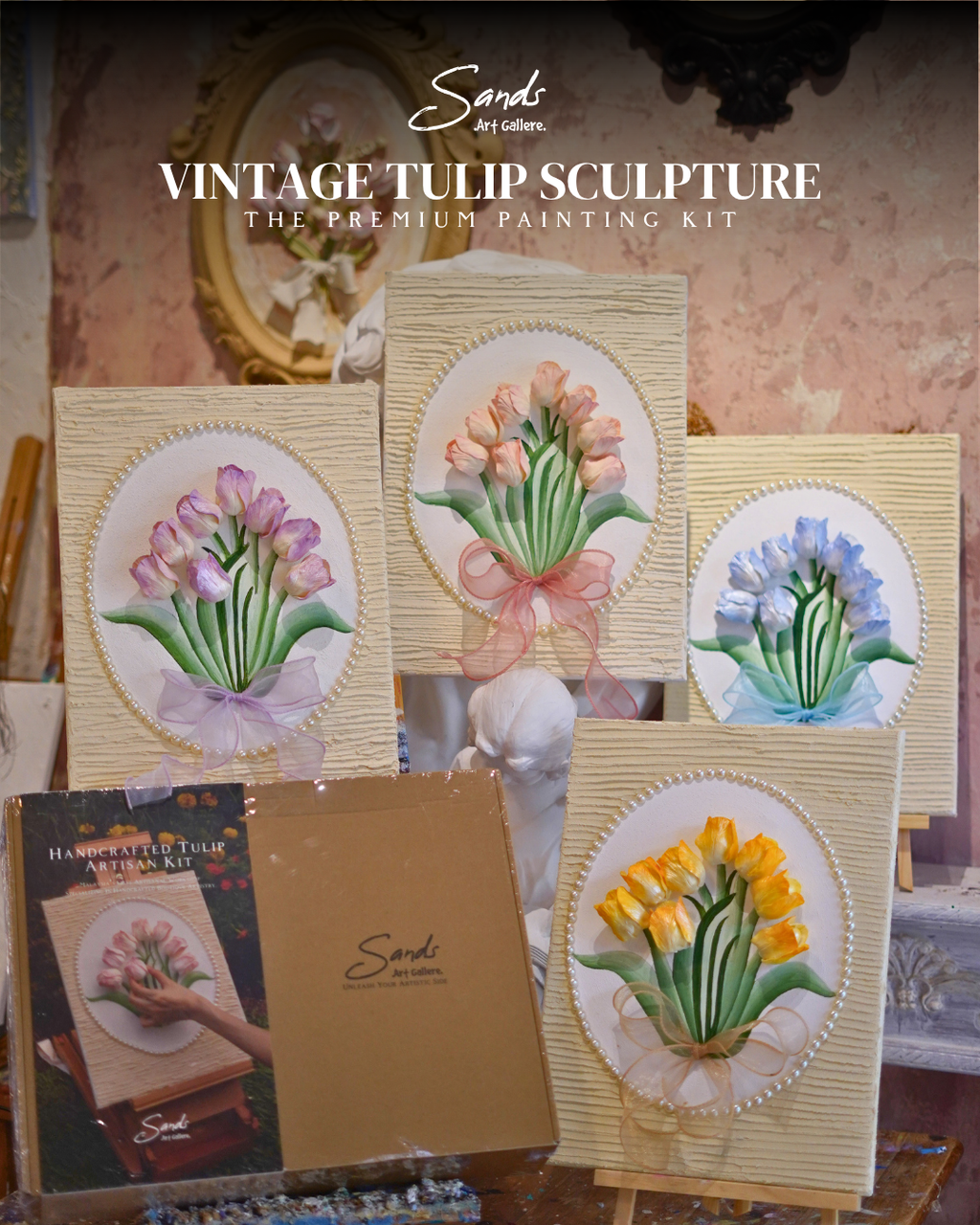 Handcrafted Tulip Artisan Kit - All in One Box Painting Kit