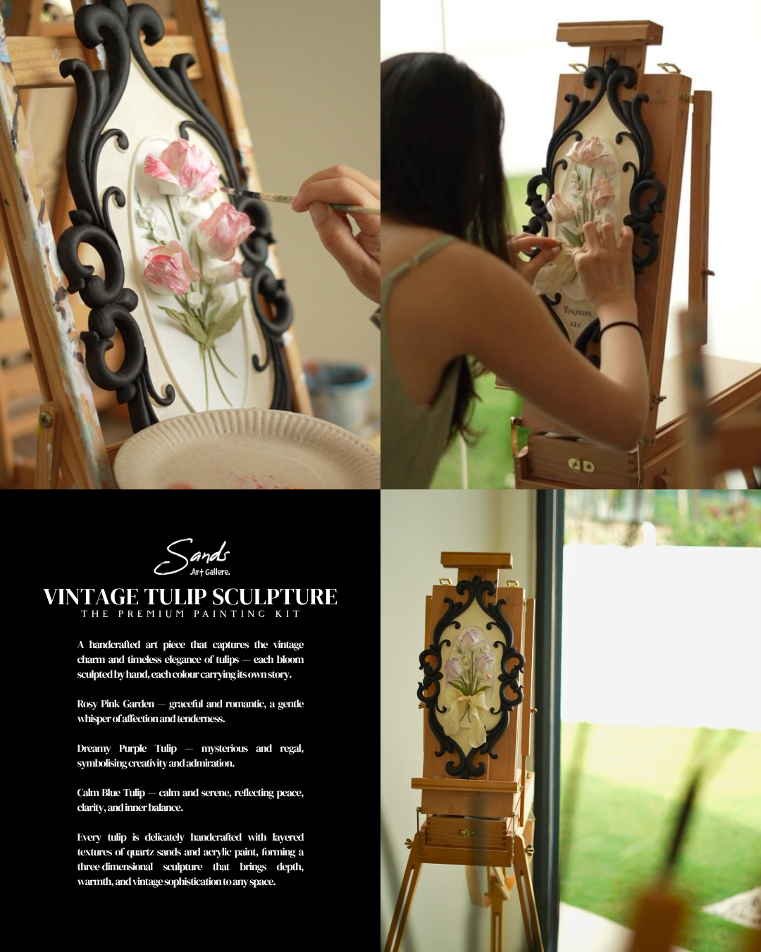 Vintage Tulip Sculpture - All in One Box Painting Kit